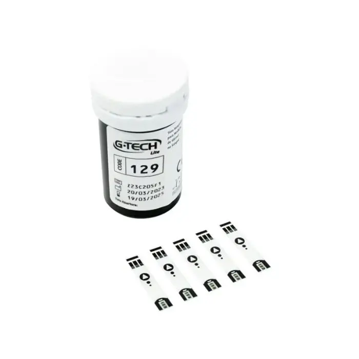 Tiras Reagentes para Medicao de Glicose G-Tech Lite
